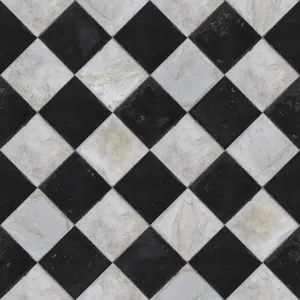 Chess Design Floor Tiles Wallpaper