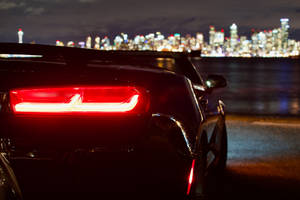 Chevrolet Car Glowing Tail Light Wallpaper