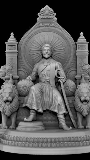 Chhatrapati Shivaji Maharaj 3d Model Wallpaper