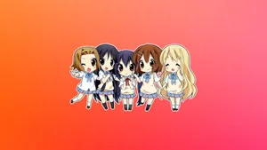 Chibi Anime K-on! Wallpaper