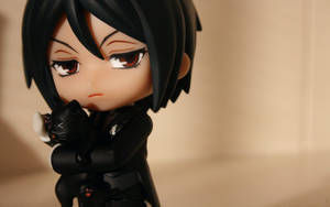 Chibi Sebastian Figure Cute Boy Cartoon Wallpaper