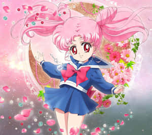 Chibiusa, The Rose-colored Heroine Of Sailor Moon Wallpaper