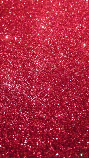 Chic And Sparkly Red Glitter Wallpaper