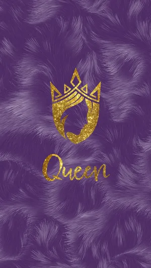 Chic Purple King And Queen Wallpaper