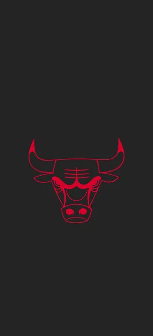 Chicago Bulls Neon Red Phone Wallpaper
