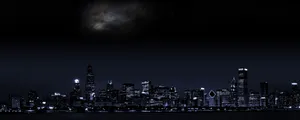 Chicago Cityscape View For Monitor Wallpaper