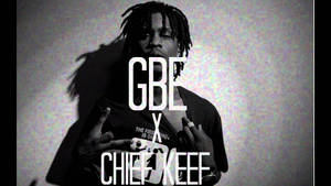 Chief Keef X Gbe Monochrome Poster Wallpaper