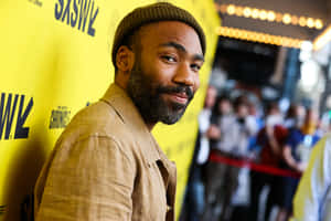 Childish Gambino Smilingat Event Wallpaper