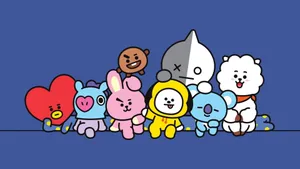 Chilling Bt21 4k Wallpaper