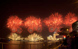 Chinese New Year 2022 Fireworks China Wallpaper