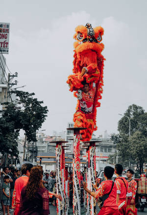 Chinese New Year Dragon Dance Wallpaper