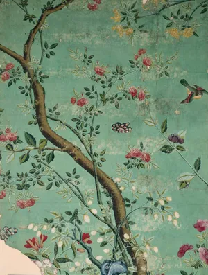 Chinoiserie Branch And Flowers Wallpaper