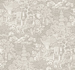 Chinoiserie Light Green Wallpaper