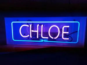 Chloe Neon Sign Wallpaper