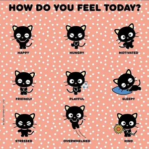 Chococat Different Moods Wallpaper