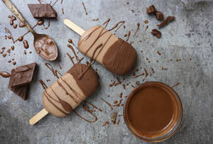 Chocolate Dipped Ice Cream Bars Wallpaper