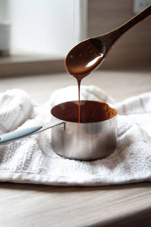 Chocolate Syrup Melting Pot Wallpaper