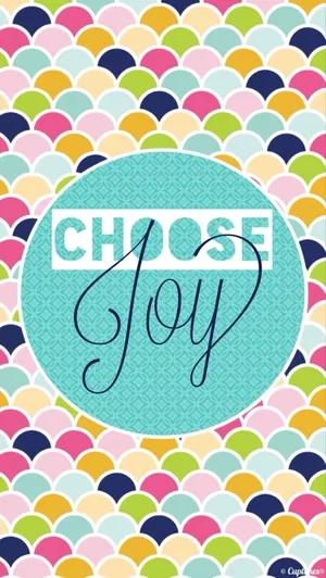 Choose Joy Seigaiha Wallpaper