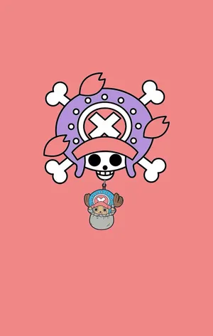 Chopper And Skull One Piece Iphone Wallpaper
