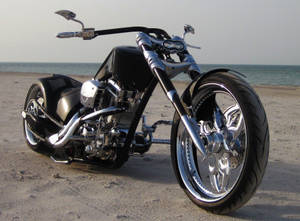 Chopper Motorcycle Photography Wallpaper