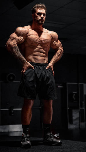 Chris Bumstead Subtle Front Lat Spread Wallpaper