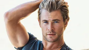 Chris Hemsworth Looks Handsome With Slicked Back Hair. Wallpaper