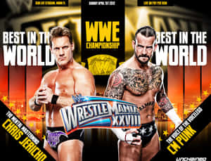 Chris Jericho Cm Punk Wwe Championship Wallpaper