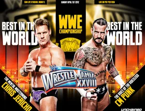 Chris Jericho Cm Punk Wwe Championship Wallpaper
