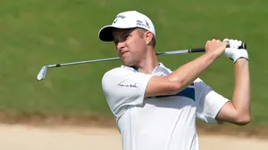 Chris Kirk Concentrating On His Shot Wallpaper