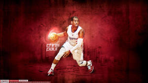 Chris Paul In Action On The Court Wallpaper