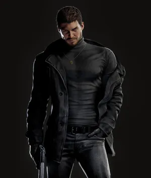 Chris Redfield In Action Wallpaper