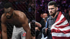 Chris Weidman Flag On His Back Wallpaper