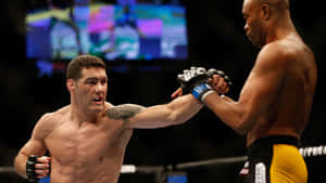 Chris Weidman Trying To Jab Wallpaper