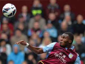 Christian Benteke Controlling The Ball 2013 Wallpaper