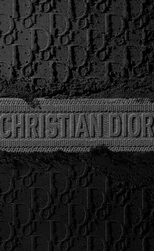 Christian Dior Black Designer Logo Wallpaper