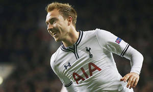 Christian Eriksen - A Moment Of Joy On The Field Wallpaper