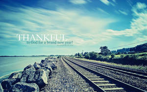 Christian Inspiration Train Tracks Wallpaper