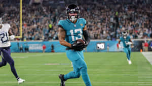 Christian Kirk Football Blue Green Jersey Wallpaper