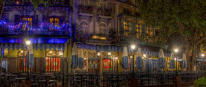 Christmas In New Orleans Cafe Wallpaper