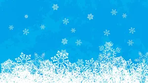 Christmas Themed Bright Snowflakes Art Wallpaper