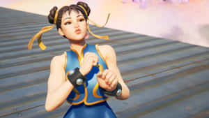 Chun Li Readyfor Action Wallpaper