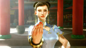 Chun Li Street Fighter Pose Wallpaper