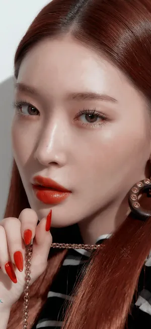 Chungha Face Close-up Wallpaper