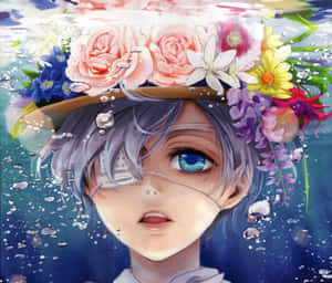 Ciel Phantomhive's Elegant Portrait Wallpaper