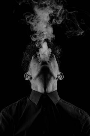 Cigarette Smoke Man Aesthetic Wallpaper