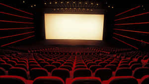 Cinema Theater Screen Red Interior Wallpaper