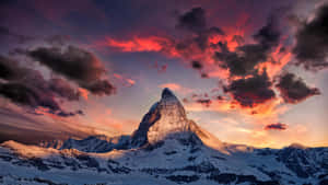 Cinematic View Of Matterhorn Wallpaper