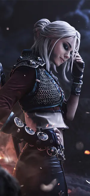 Ciri Side Profile Ios 3 Wallpaper