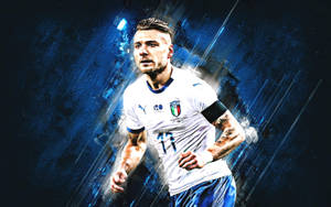 Ciro Immobile In Action On The Field Wallpaper