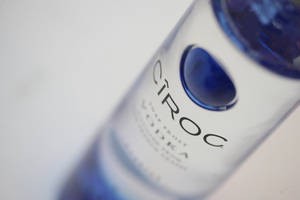 Ciroc French Vodka Bottle From High Angle View Wallpaper